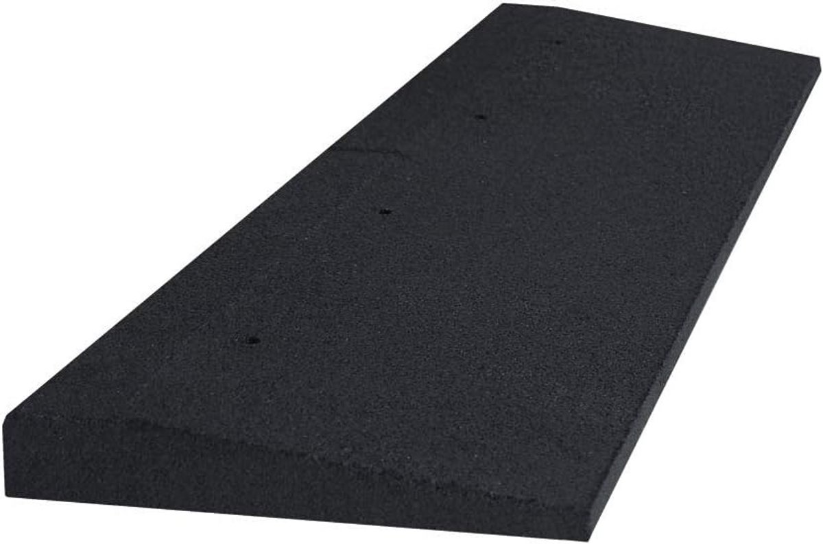 Drempelhulp Rubber Oprijplaat 60 mm Hoog voor Stoepranden en Drempels