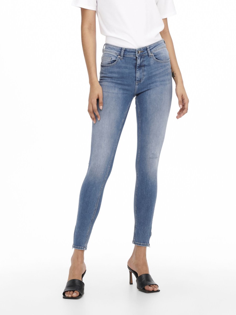 ONLY Skinny fit jeans ONLBLUSH Mid waist Skinny fit Enkel lengte Jeans