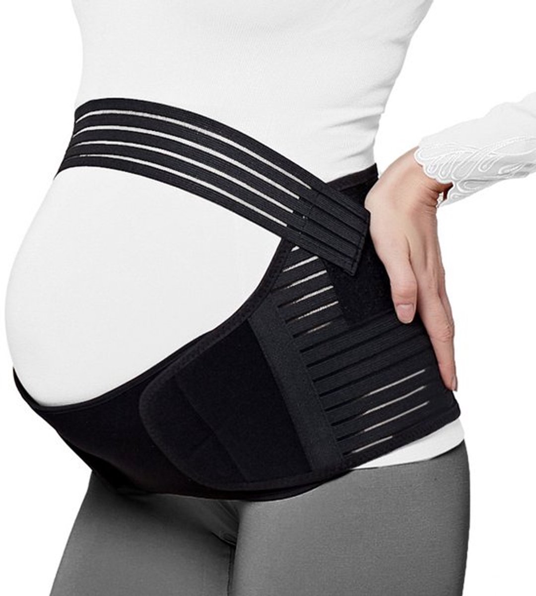 Zwangerschapsband - Buikband zwangerschap – Maat L - Steunband bekken - Pregnancy belt – Bekkenbrace - Bekkenband – Zwangerschapskleding – Sluitlaken – Zwangerschap cadeau - LOUZIR