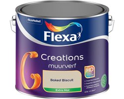 Flexa - Creations Muurverf Extra Mat - Baked Biscuit - Kleur van het jaar 2025 - Mengverf - 2.5 L