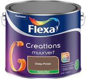 Flexa - Creations Muurverf Extra Mat - Deep Pulse - Kleur van het jaar 2026 - Mengverf - 2.5 L