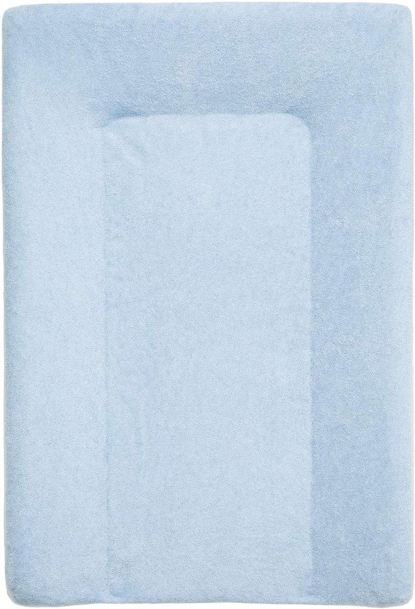 Aankleedkussenhoes Badstof - Baby Verschoonmat - Baby Verzorging - Zachte Katoenmix - 50 x 70 cm - Hemelsblauw