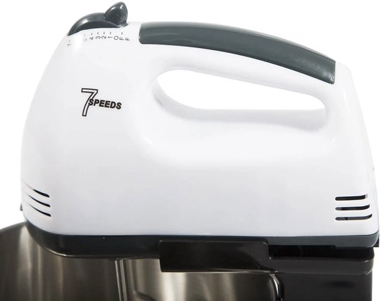 Deliqa keukenmixer - luxe deegmachine - 350w - 1.7 Liter - deegmachine - RVS - 7 versnellingen - elektrische mixer - makkelijk schoon te maken van Merkloos — afbeelding 4