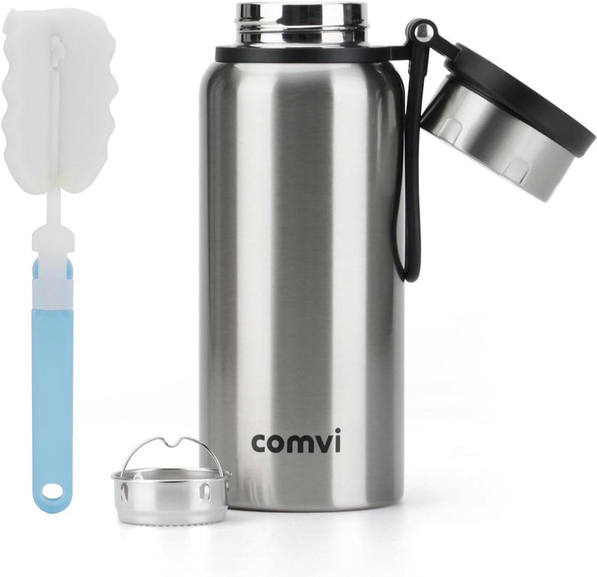 Thermosfles RVS 1 Liter - Warmhoudfles voor Drankjes