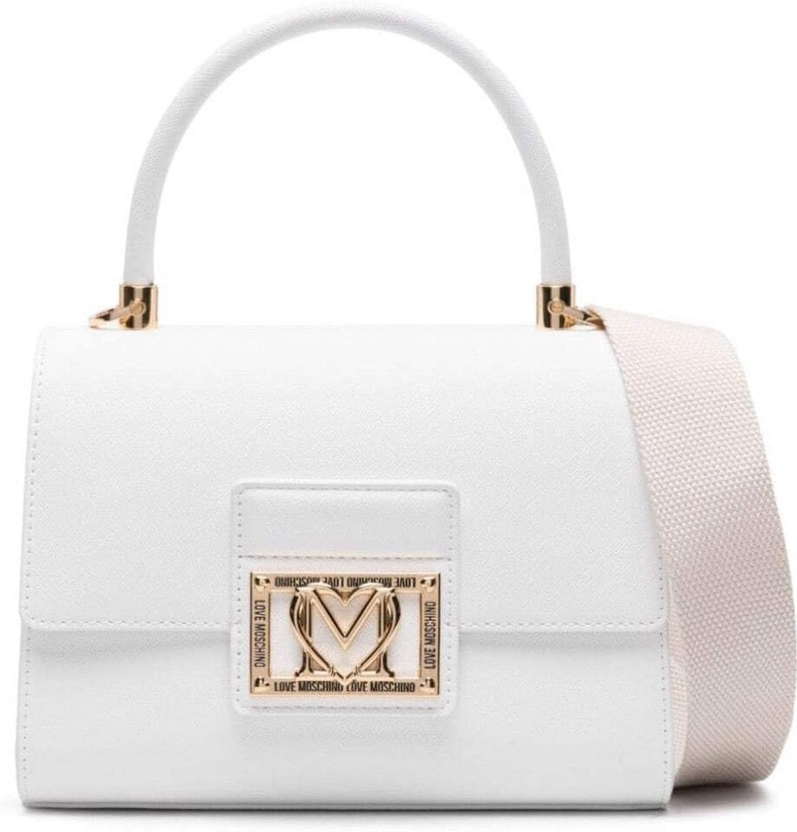 Dames Handtas Wit PU Leer, Schoudertas en Crossbody, Chic en Modern