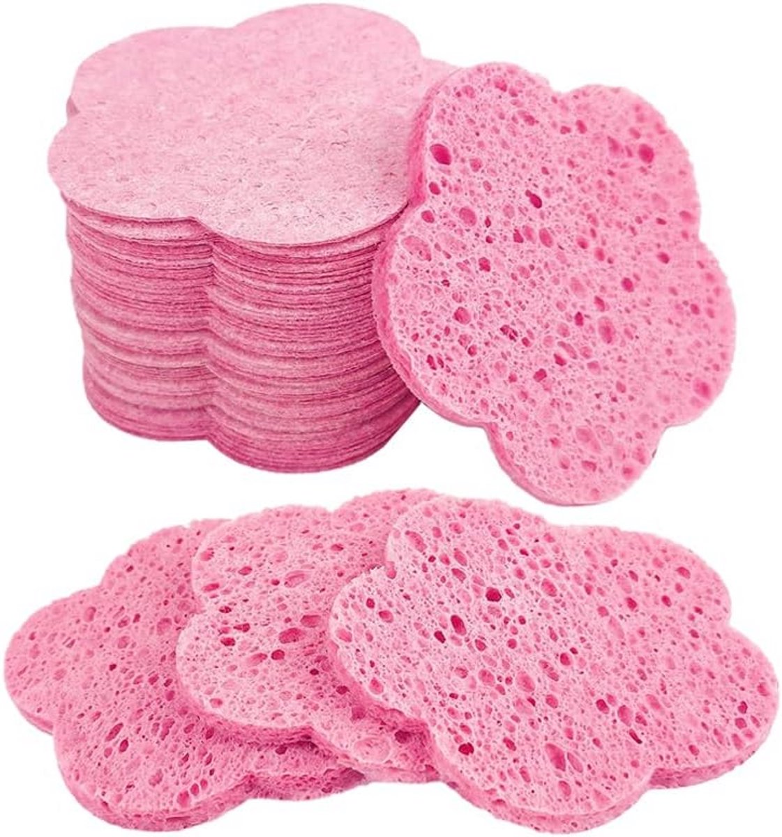 20x Gecomprimeerde Gezichtssponzen - Exfoliërende Make-up & Reinigingspads