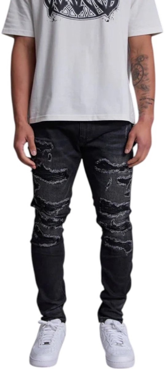 Amicci Heren Jeans Zwart AMJ64/BLA Rocco