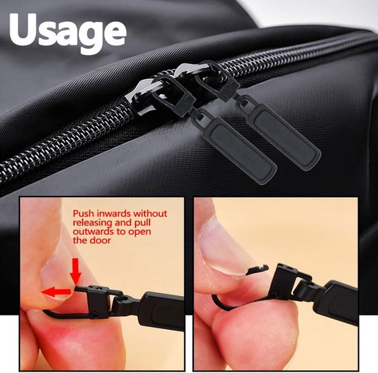 12x Universele Ritssluiting Reparatie Set - Metalen Reserve Ritsen voor Tassen, Kleding en Jassen van Merkloos — afbeelding 3