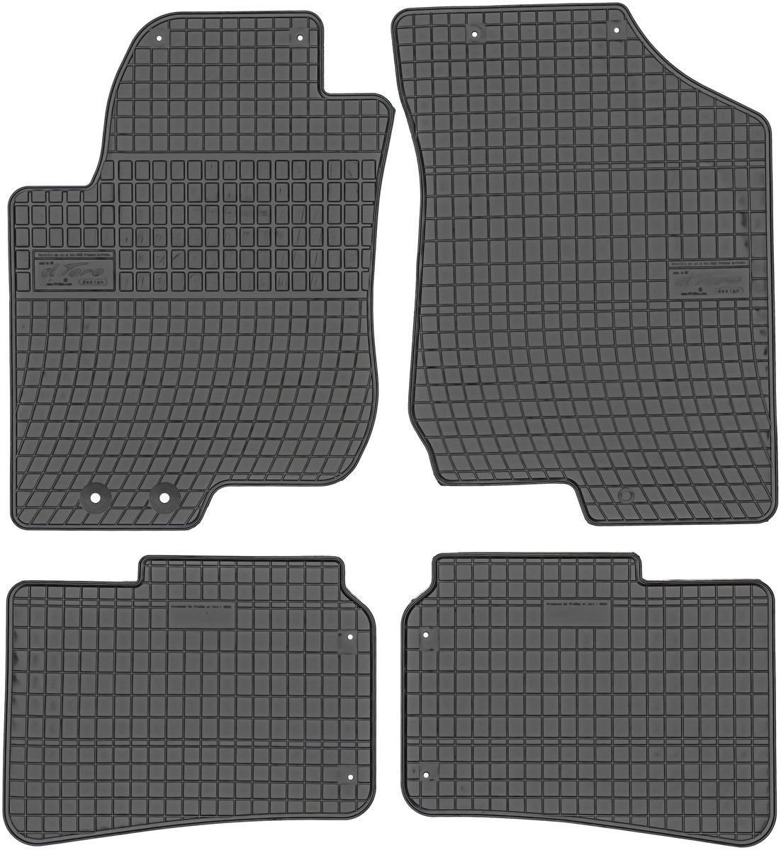 Frogum - Hyundai i30 - 2007-2012 - Rubberen Matten - Met Bevestigingen