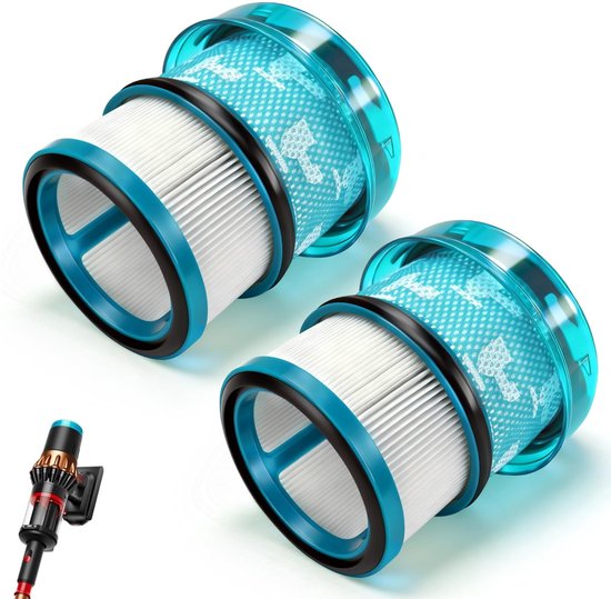 Namajunas – HEPA-filter vervangingsonderdeel geschikt voor Dyson V16 Piston Animal – Stofzuiger accessoire – 2 stuks – Geschikt voor Dyson V16 Piston Animal Submarine DS60 stofzuiger – Uitwasbaar en Herbruikbaar