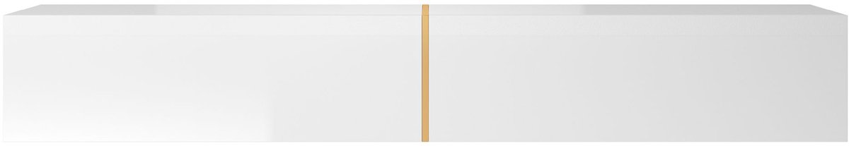 Selsey Bisira - TV wandmeubel wit/goud 200 cm