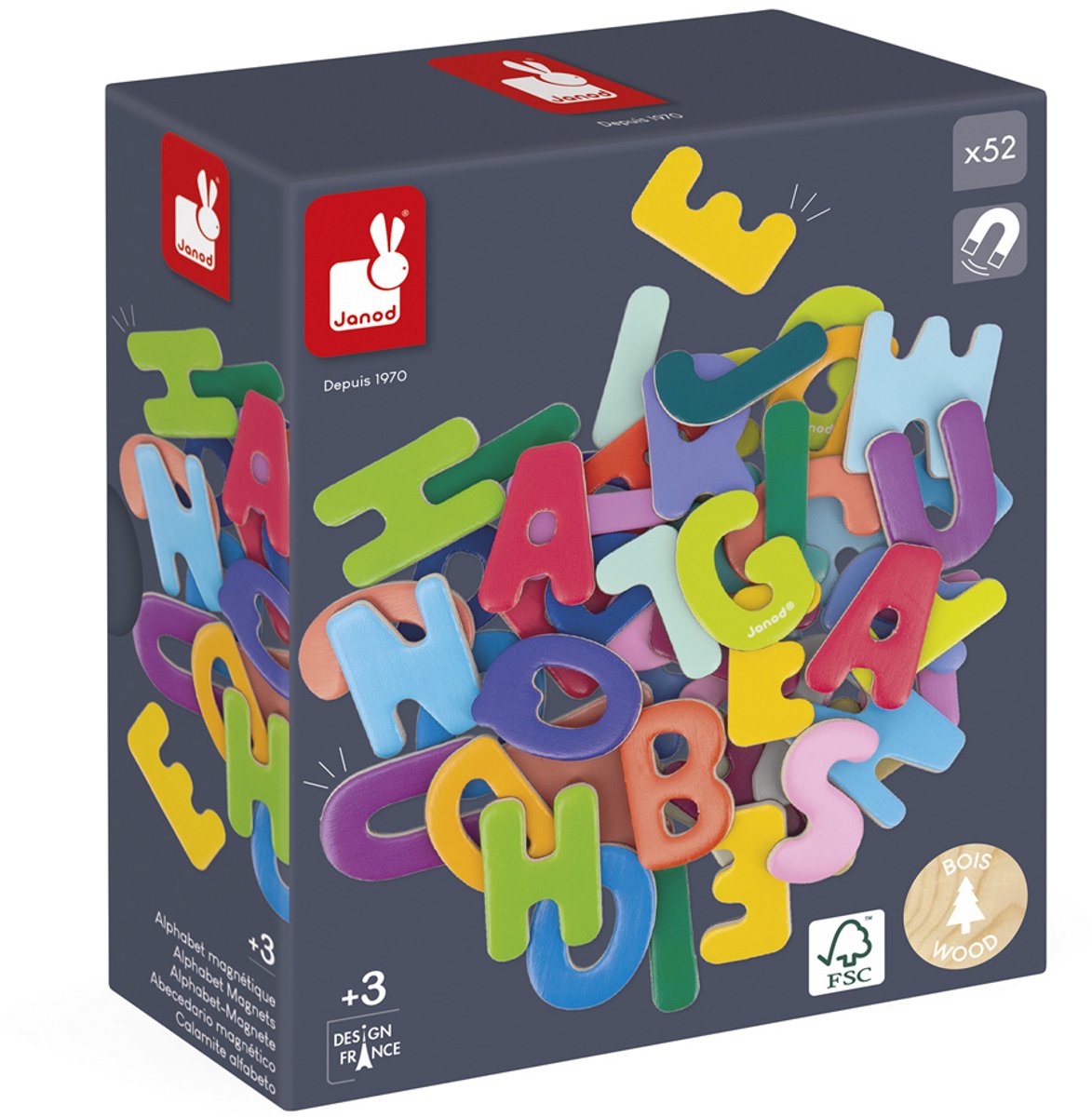 Janod - Magneetset - Letters van het alfabet