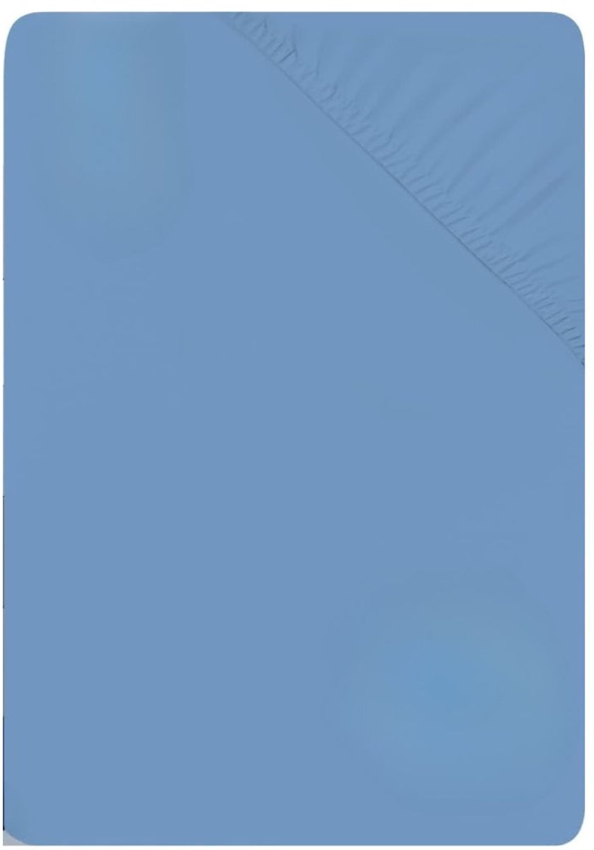 White-Label® Matrasovertrek 180x200 - Hoeslaken - Matrashoes - Super Zacht - Blauw
