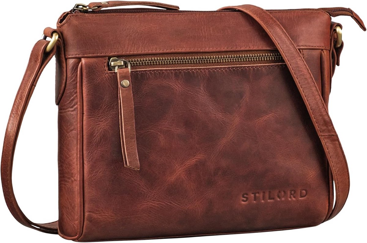 Leren Schoudertas Dames Vintage Handtas Elegant voor Elke Gelegenheid