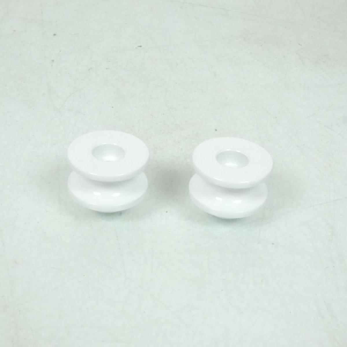 Paire diabolo de levage Ø6mm Blanc anodisé pour moto motocycle 04020608 Neuf