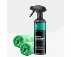 Detailrs Quick Detailer Set - Detailer Auto - Auto Wassen - Sneldetailer Auto - Incl. Microvezeldoek - Car Detailing - 500ml