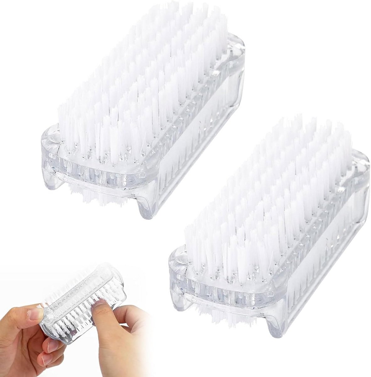 Set van 2 Dubbelzijdige Hand- en Nagelborstels voor Grondige Hygiëne