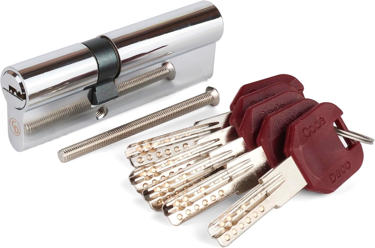 Veiligheidsslot Cilinder Dubbel 90mm (45/45) voor Woondeur met 5 Sleutels
