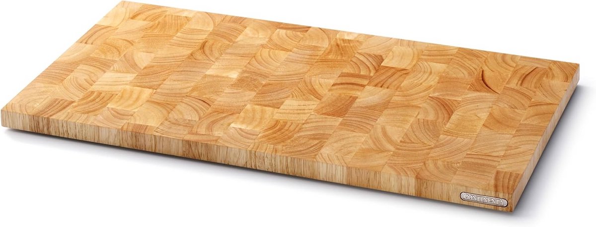 Grote Houten Snijplank Rubberhout 54x29 cm met Antislipvoetjes