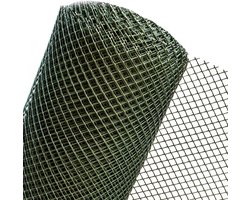 Stevig Kunststof Tuinhek / Omheining - 1 Meter Hoog, Kleine Maaswijdte (Per Meter)