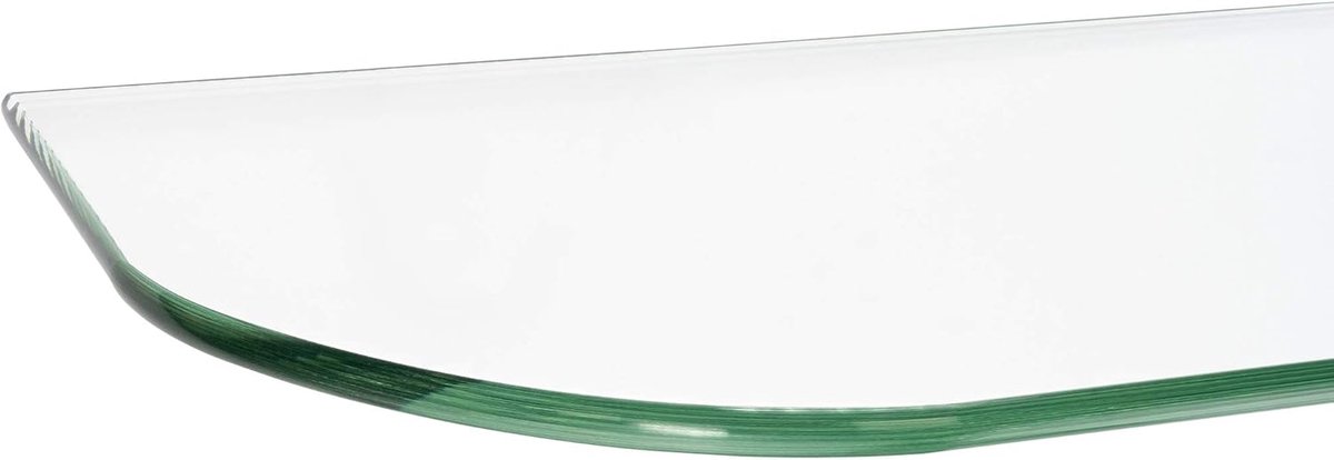 Transparant Glasplaat op Maat met Afgeronde Hoeken - 6 mm Dik Veiligheidsglas