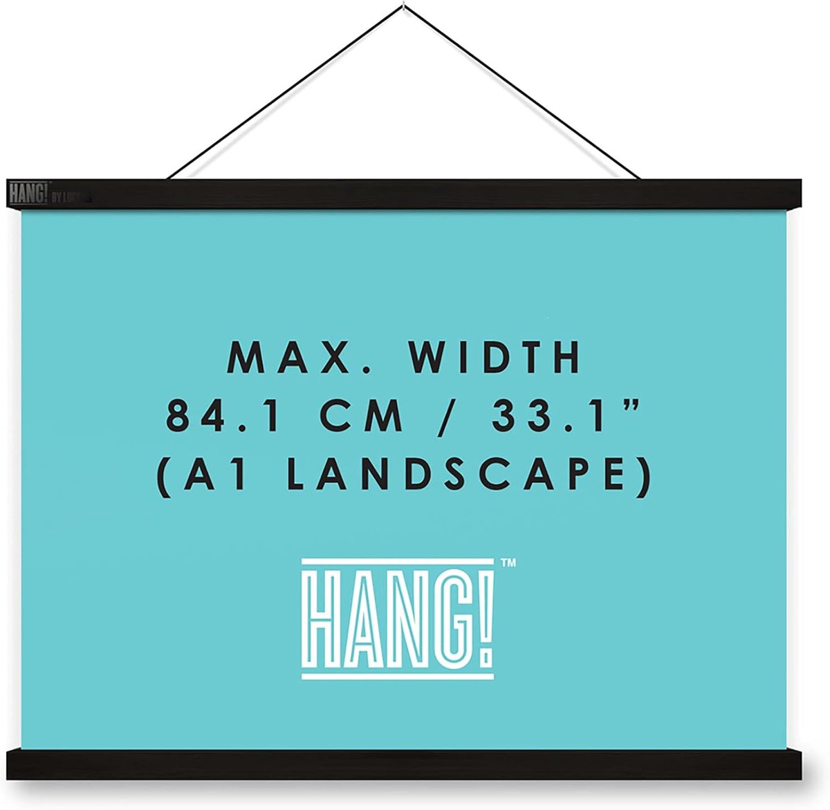 Magnetische Posterhanger voor Wereldkaarten tot A1 Formaat