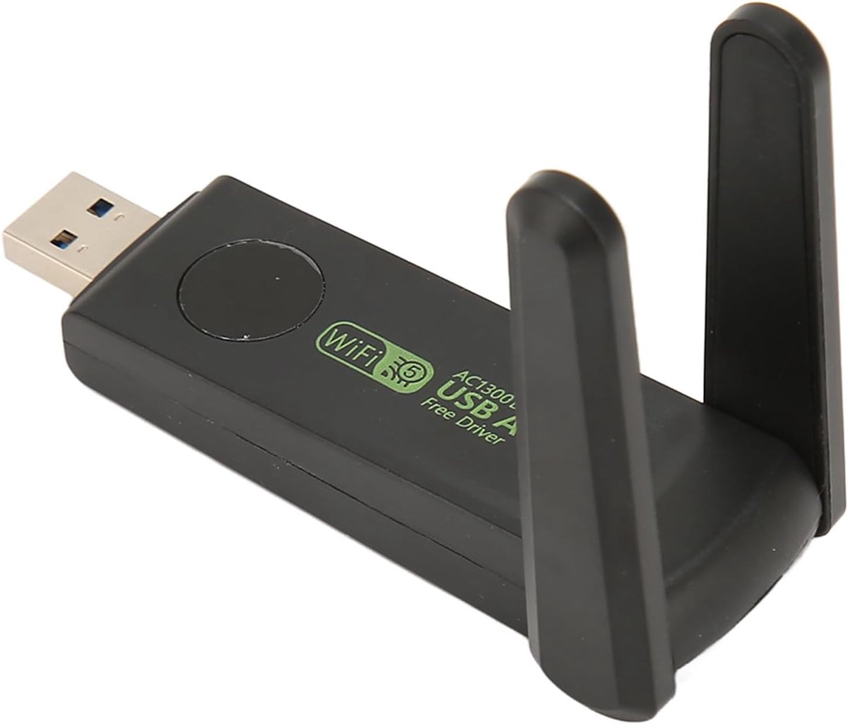Snelle Dual Band 1300Mbps WiFi USB 3.0 Adapter met Dubbele Antenne