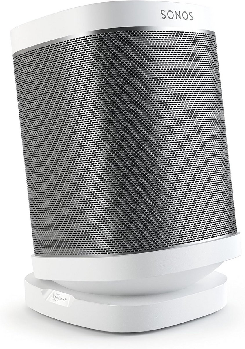 Tafelstandaard voor Sonos One, One SL, Play:1 & Play:3 - 360° Draaibaar en Kantelbaar - Wit