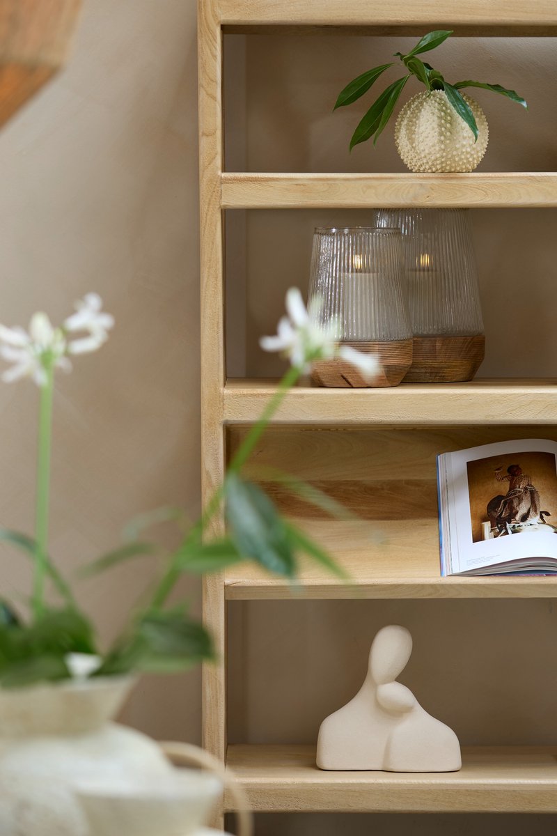 Light - Living Decobeeld Soline - Keramiek - Beige/Creme - 24 x 24 x 9 cm (BxHxD)
