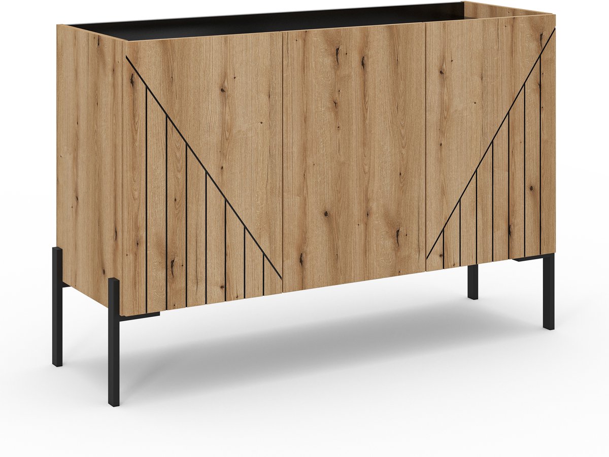 Furnilux Sideboard Neo - 120x81x40cm Zwart