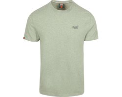 Superdry Essential T-Shirt Melange Groen - Maat XXL - Heren