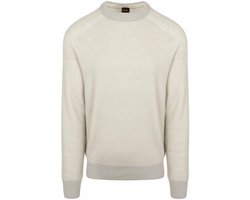 BOSS Trui Akajer Ecru - Maat XL - Heren - Pullovers