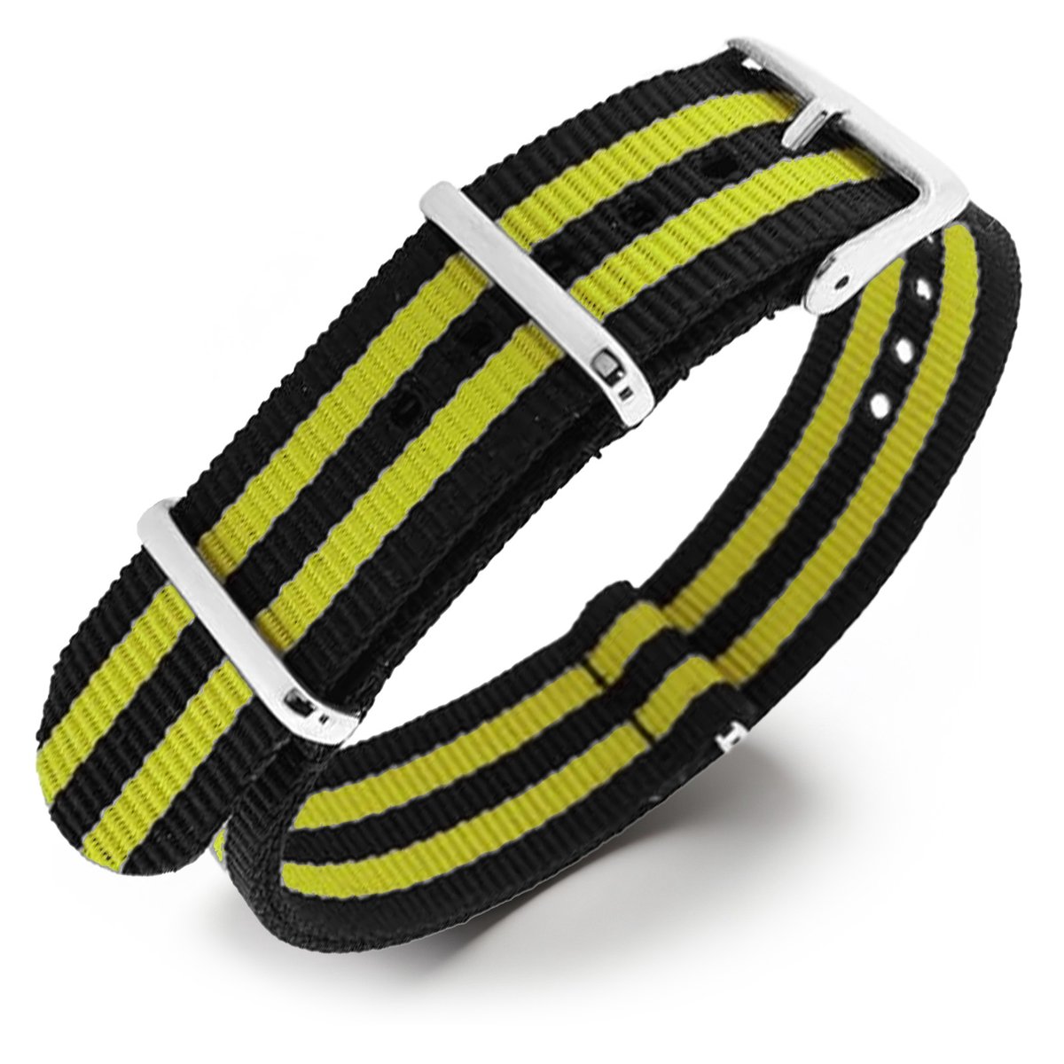 NATO Horlogeband G10 Military Nylon Strap - James Bond Geel 18mm