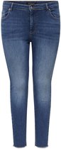 Only CARMAKOMA CARWILLY REG SK ANK RW DNM TAI263 NOOS Jeans pour femme - Denim Blue Medium