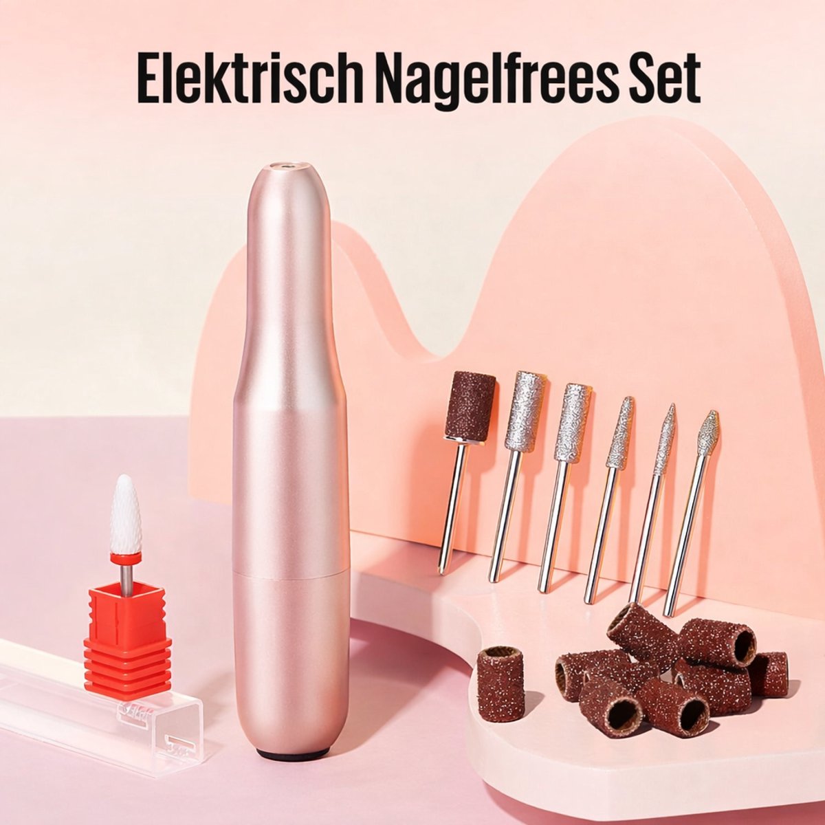 Elektrische Nagelvijl - Nagelfrees Elektrisch 13-delig – 20.000 rpm Manicure & Pedicureset met Instelbare Snelheid, Omkeerbare Draairichting & Koelmotor | Thuissalon