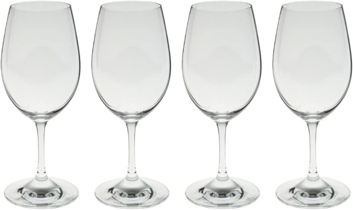 Set van 4 Kristallen Witte Wijnglazen voor Optimale Smaakbeleving