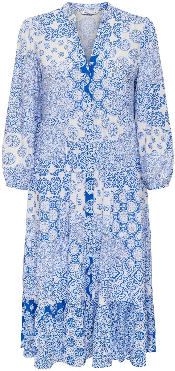 Only ONLMILANA 7/8 DRESS WVN NOOS - Dames - Mini jurken princess blue 1