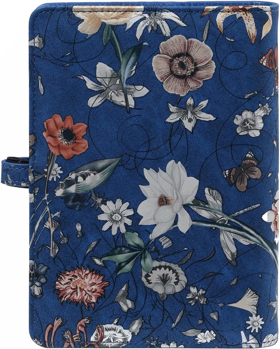 Persoonlijke Organizer - 6 Ringen Agenda - Dagelijkse Planning - Inclusief 4 Jaar - 17x9.5 cm Bladen - Blauw
