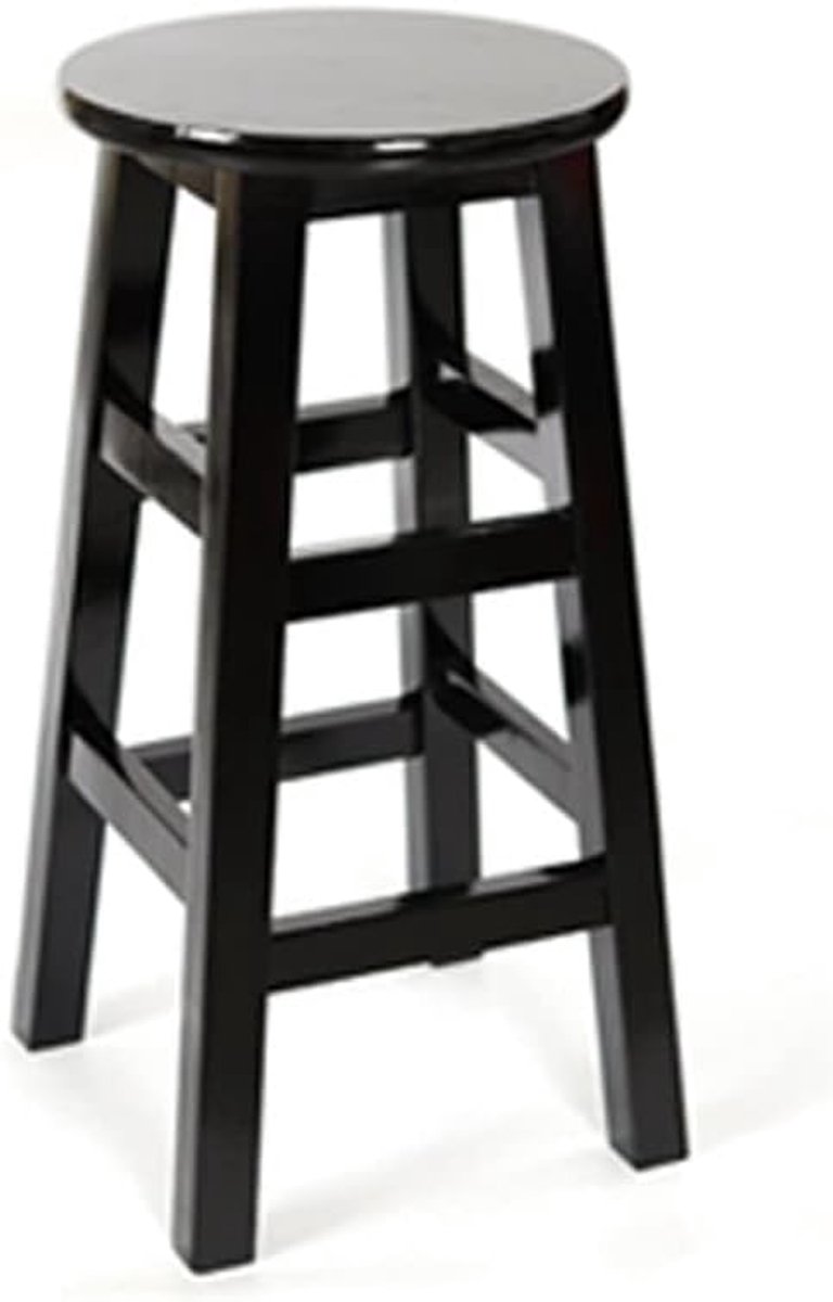 Houten Barkruk - Stoel Bar - Keuken Bar - Met Voetensteun - 65 cm Zithoogte - Groen
