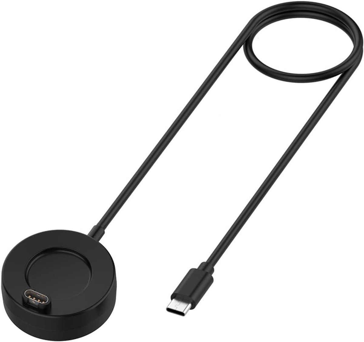 Horloge Oplader - Oplaadkabel Dock - Snel Opladen - Type-C Aansluiting - Compact Ontwerp - Zwart