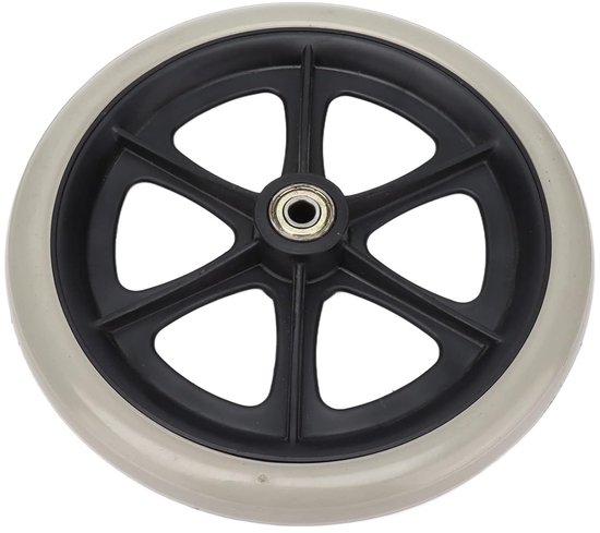 Rolstoelwiel - Loopwiel - Vlot Verplaatsen - Duurzaam PU Materiaal - 20 cm Diameter — afbeelding 4