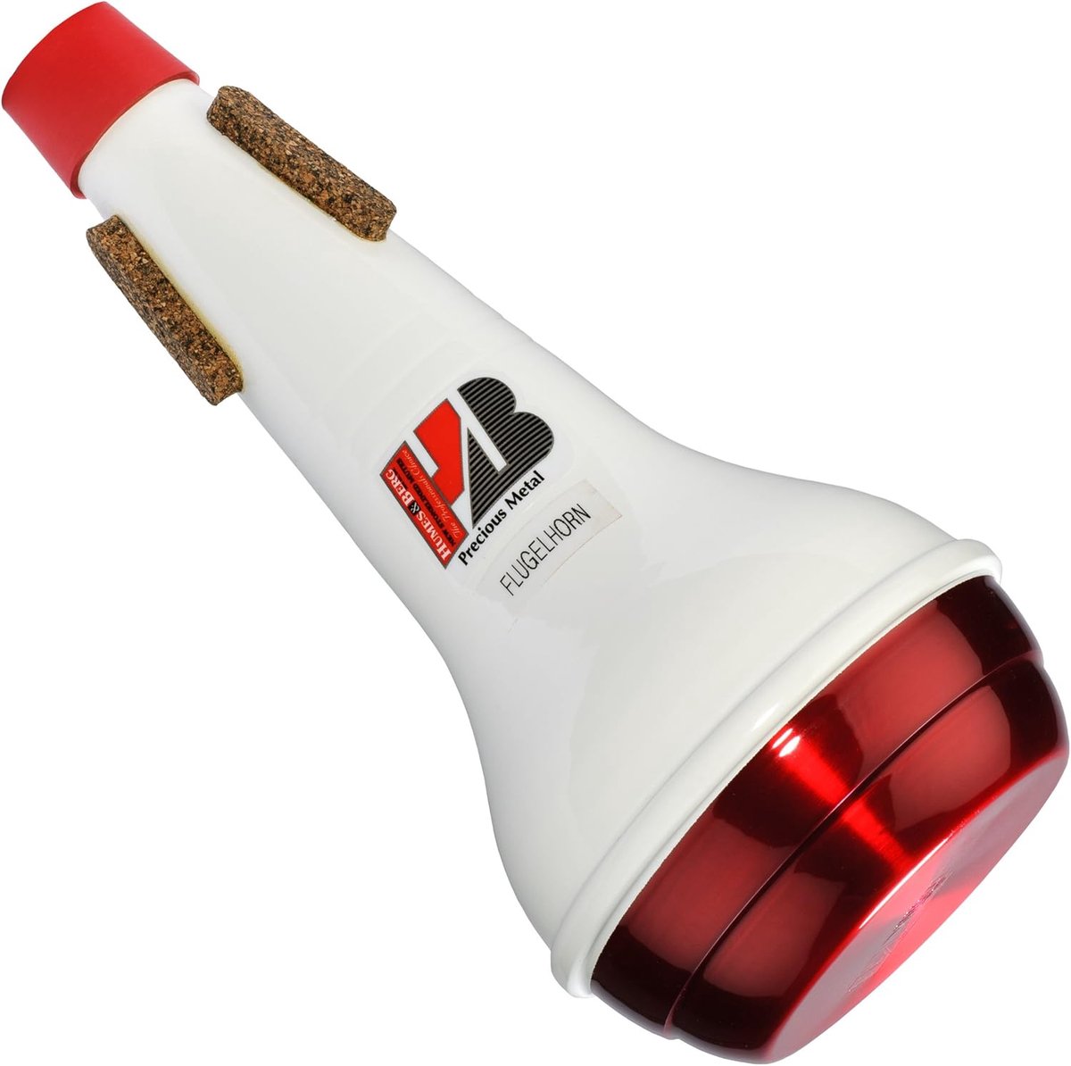 Rechte Flugelhorn - Koper Instrument - Muziek Maken - Steen Bekleed - 30.5 x 22.9 cm - Rood Wit