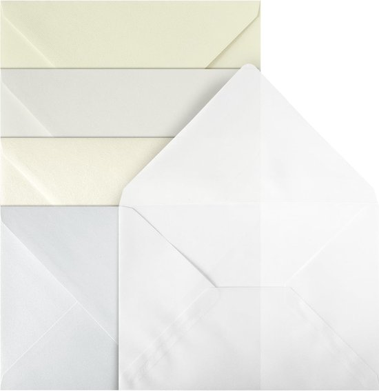 Gladde crème enveloppen A5 - 162 x 229 mm - C5 - 20 stuks - HK Gladde crème enveloppen A5 - 162 x 229 mm - C5 - 20 stuks - HK
