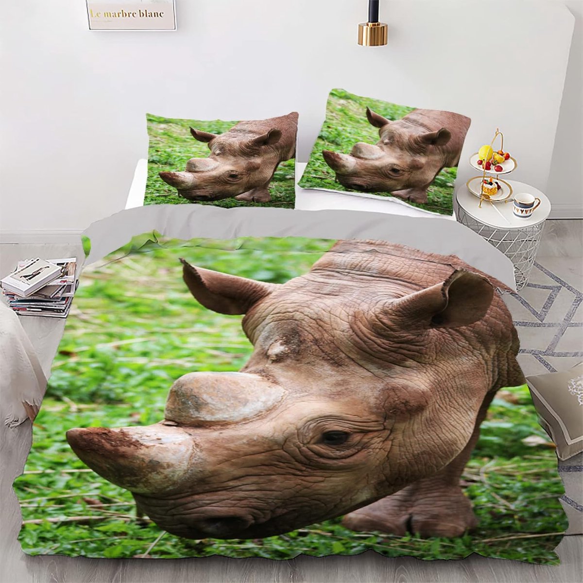 Dekbed Set - Beddengoed Set - Comfortabel Slapen - Verborgen Ritssluiting - 200x200cm - Ge