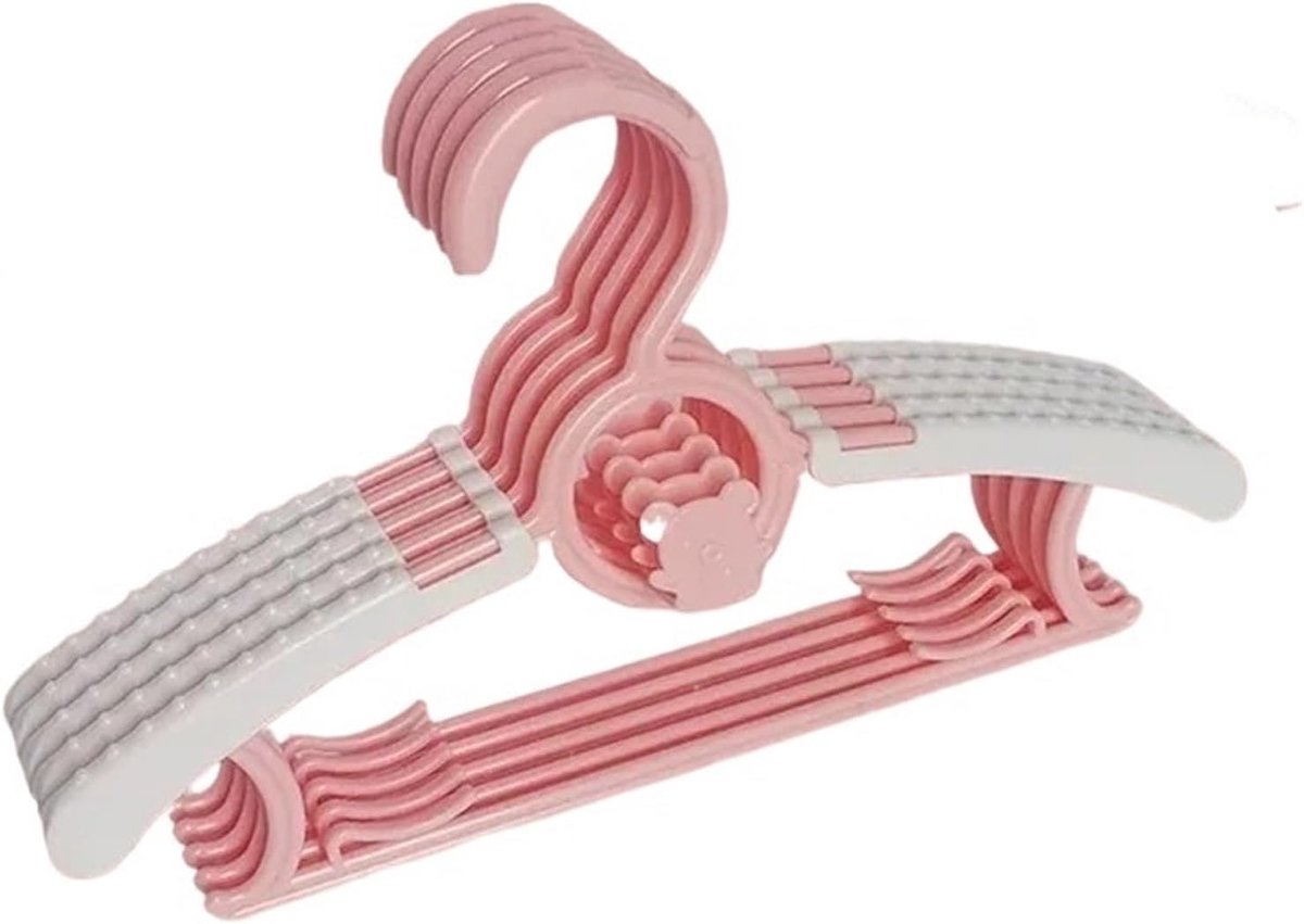 Kledinghangers Antislip - Kast Organizer - Kleding Netjes Houden - Buigen Niet - 10 Stuks - Roze