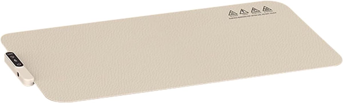 Warmhoudplaat - Verwarmingsmat - Buffet Thuis - Oprolbaar En Opvouwbaar - 60x38cm - Romig