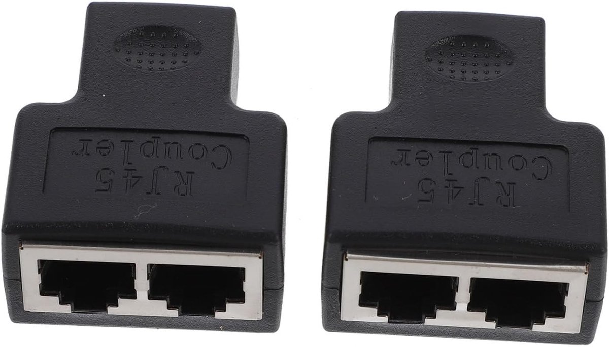 Ethernet Splitter Adapter - Netwerk Splitter - Netwerk Uitbreiding - 1 tot 2 Poorten