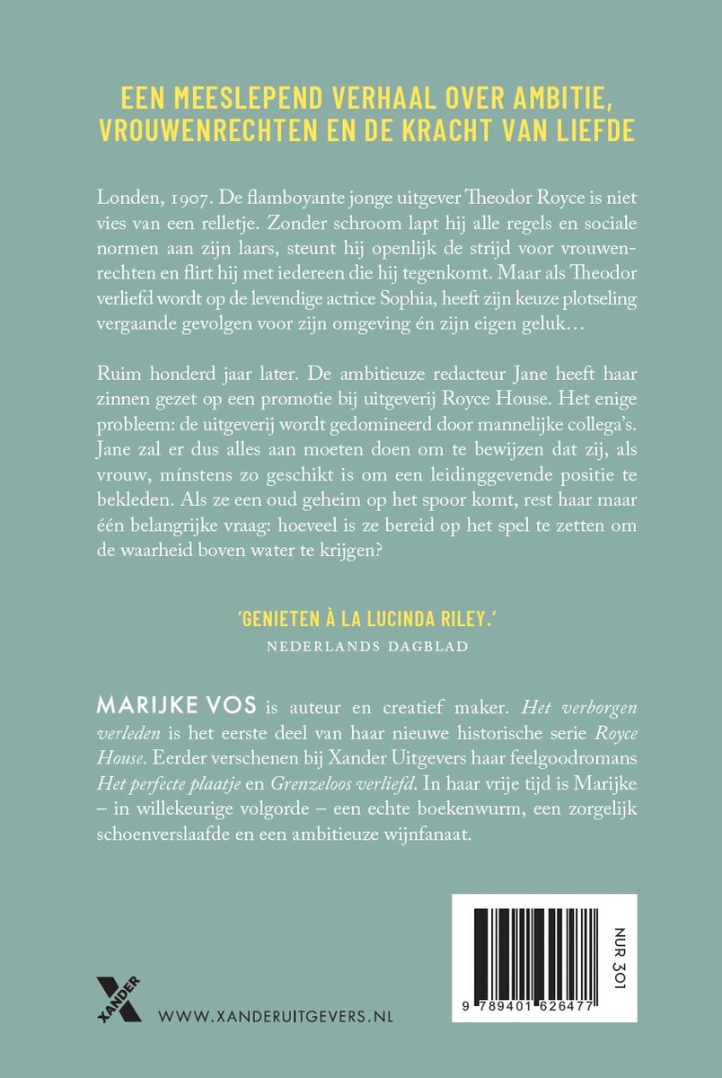 Royce House 1 - Het verborgen verleden - back cover