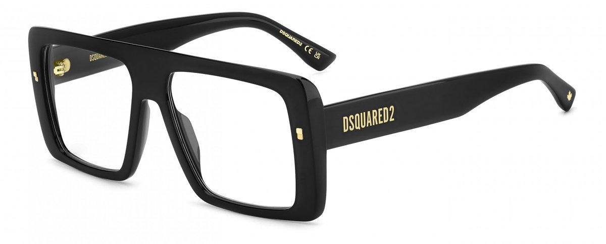Dsquared2 D2 0166 Black 56/16/145 MAN Brilmonturen
