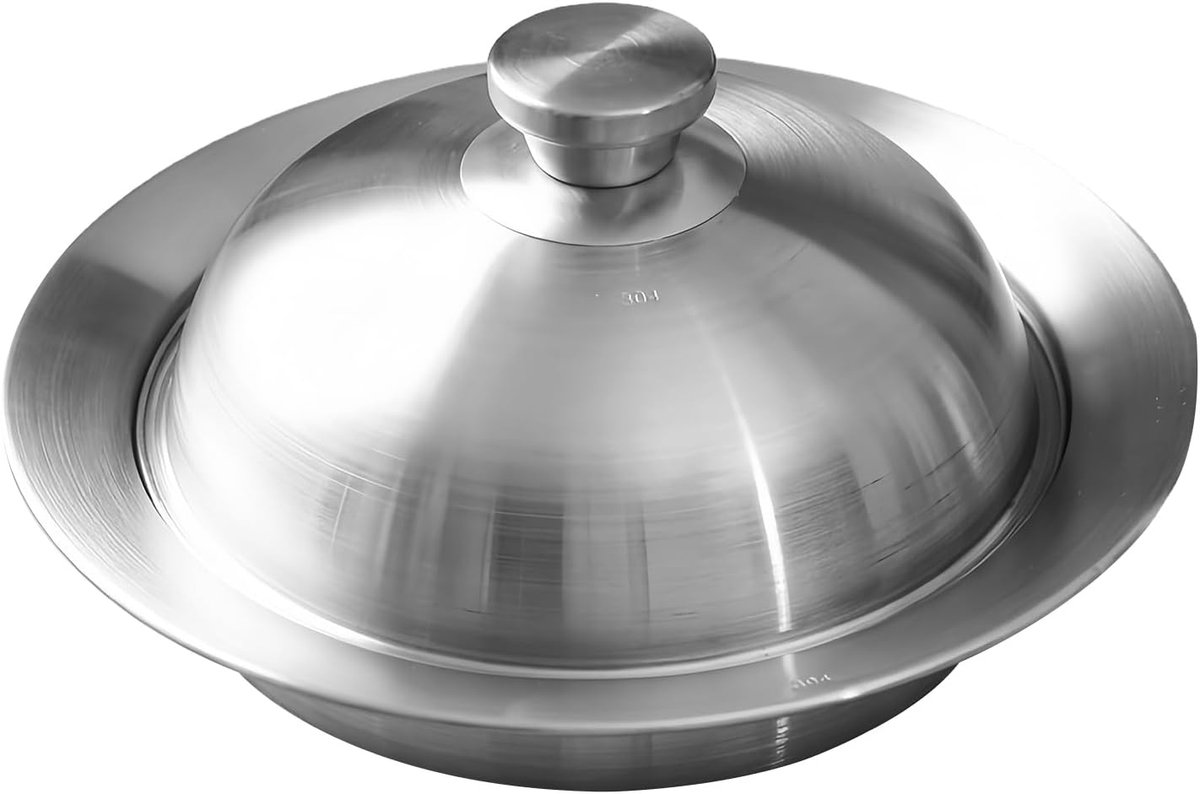 Stoominzet - Stoommand Pan - Gezond Koken - Gelijkmatige Warmte - 28 cm - Zilver